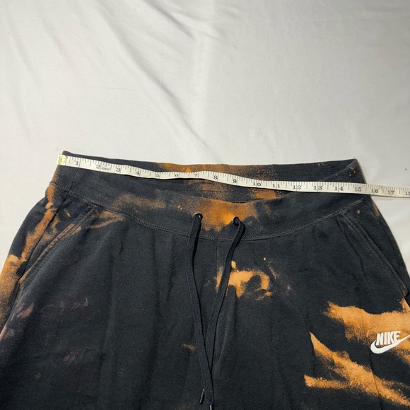 Nike Jogger Sweatpants Size Large Lightweight Bleach Tie Dye Drawstring - Picture 6 of 7